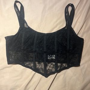 Black Garage Corset Top